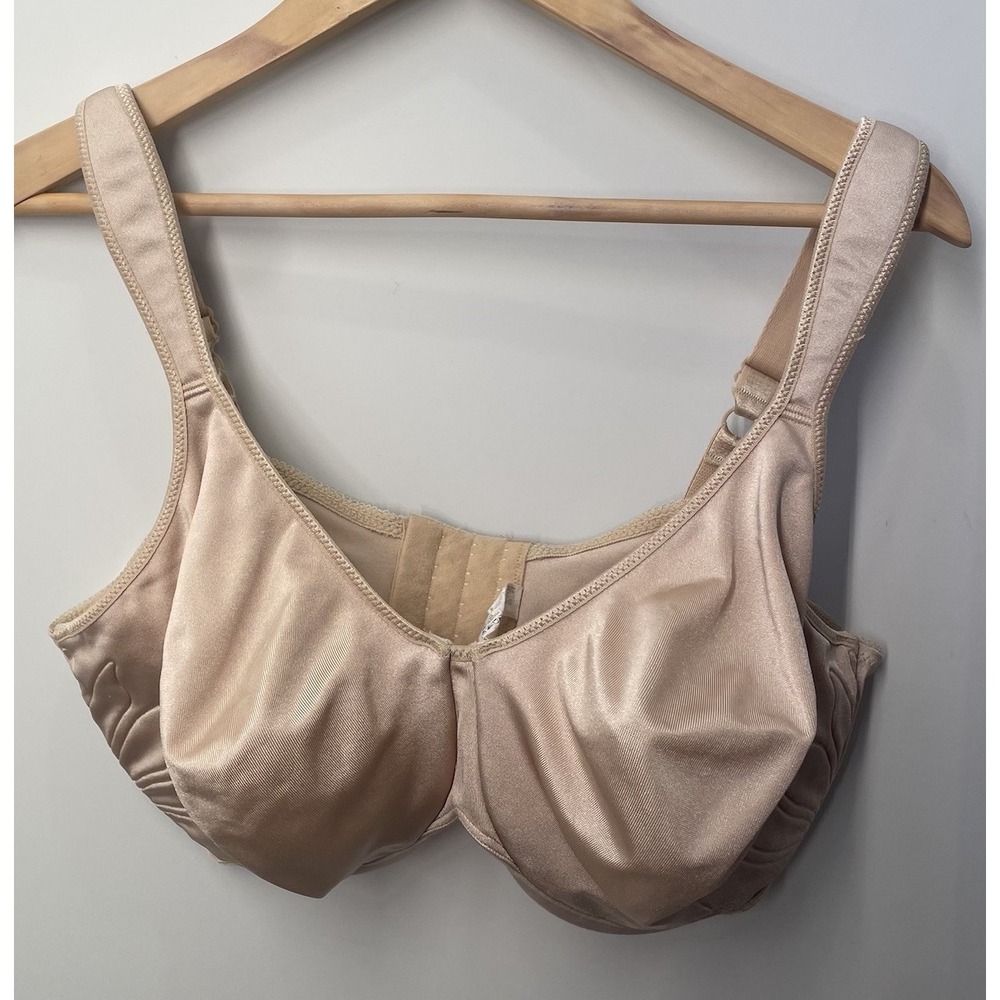 Bali Live It Up Full Coverage Underwire Bra Size 40DDD Beige 3353